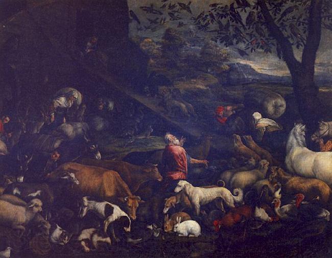 Jacopo Bassano The Animals Entering the Ark Germany oil painting art